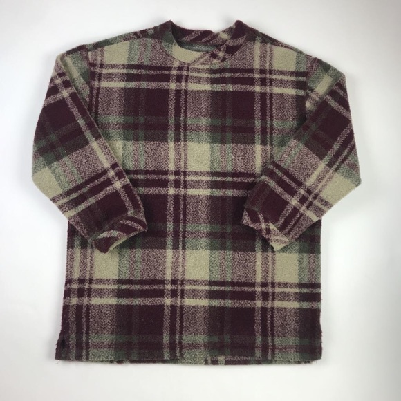 Woolrich Womens Pullover Sweater Purple Plaid M - Picture 1 of 6